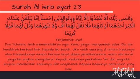 Surah al insyirah dan terjemahannya. Surat Al Isra Ayat 23 Dan Artinya - Rowansroom