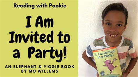 Picture book wonder book bee reading honey bee bee keeping nonfiction bee book books. I AM INVITED TO A PARTY! by Mo Willems | Read Aloud by ...