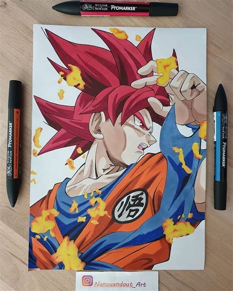 It's a form that has been reached by just about every saiyan character in the series and is a main draw to getting into dragon ball af. Fan Art on Instagram: "🔸Credits: @nanouandout_art 🔹Anime ...