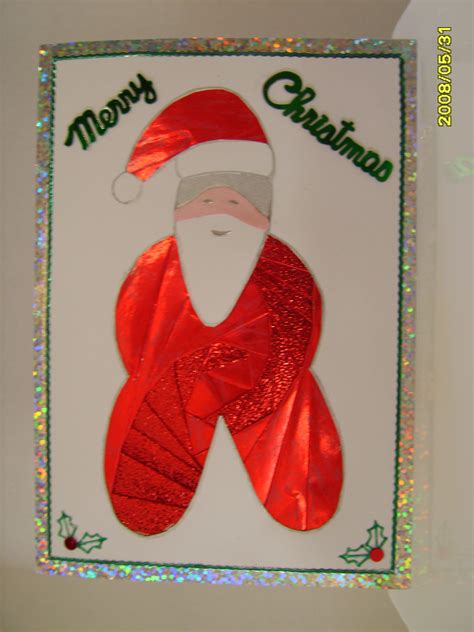 The complete iris folding compendium. Iris folded father christmas | Father christmas, Christmas ...