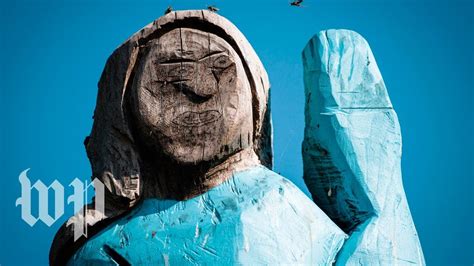 Statue of Melania Trump unveiled in her native Slovania ...