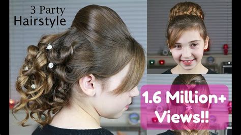 3 Party Hairstyles | Indian Wedding Hairstyles - YouTube