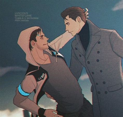 Gavin i told you to stay!!!! DBH Nines x Gavin || Nines x GV900 | Детройт, Рисунки