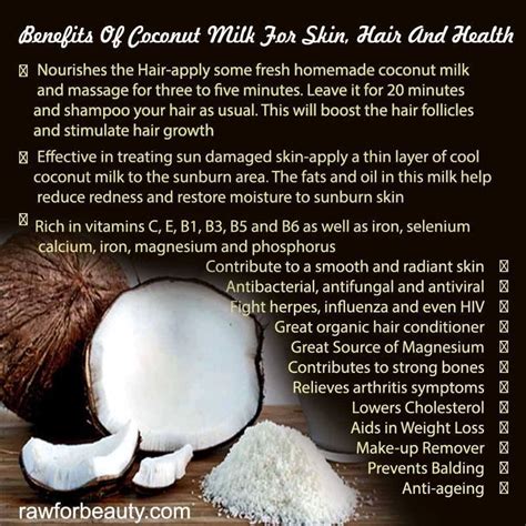 A lot of us use coconut oil to nourish our hair, but have you ever tried the coconut milk? Benefits of Coconut Milk for Skin, Hair, and Health # ...