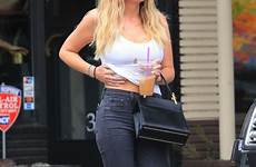 benson ashley jeans sexy ripped beverly hills hair seen shows nude hairstyle wavy salon leaves angeles los off ashleybenson she
