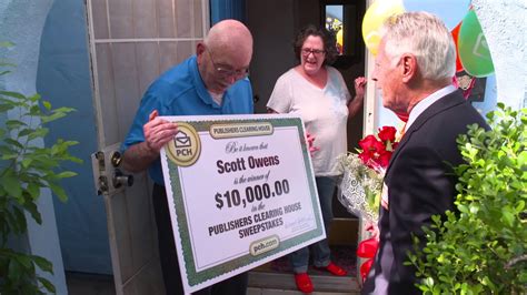 Publishers clearing house (pch) does not ask for bank account or other financial information. Publishers Clearing House Winners: Scott Owens From ...