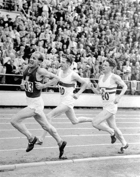 A zatopek is nailing something on the first try. Emil Zátopek fotka