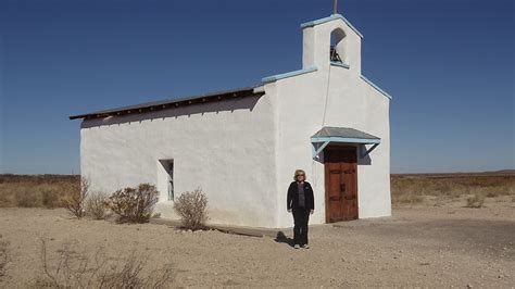 Calera chapel, a/k/a, mission mary, a chapel just outside the town of balmohea, west texas. Jim and Bev: This is Sandy Wood for Star Date