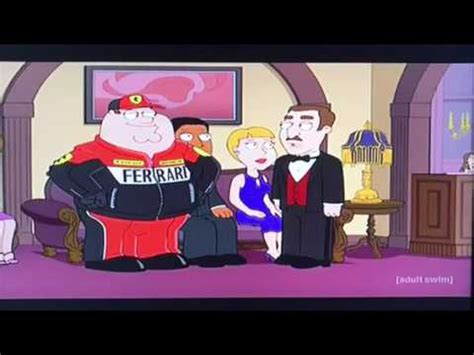 Animated series ``family guy'' features the adventures of the griffin family. Family guy peter Ferrari - YouTube