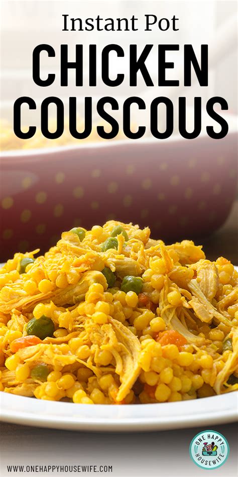 Shredded poached chicken and couscous—here flavored with curry and topped with crunchy pepitas and fresh cilantro—are all cooked in one skillet in under 30 minutes. Instant Pot Chicken Couscous | Recipe | Instant pot dinner ...