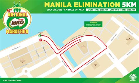 16th september 2018 (sunday, 7am). milo-marathon-manila-2018-5K-Racemap | Pinoy Fitness