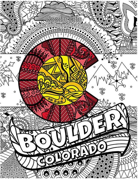 Home white pages colorado boulder. Boulder Colorado Coloring Book #afflink | Coloring books ...