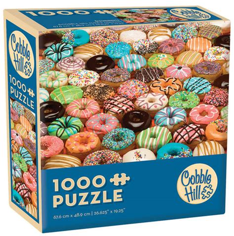 Most jigsaw puzzles are mounted on puzzle board and cut by a machine. Doughnuts Collage Jigsaw Puzzle (1000 piece) | Cobble Hill ...