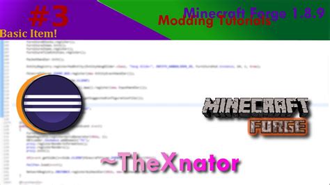 I totally love this mod, but this does have a bug. Minecraft Forge 1.8.9 Modding Tutorial #3 - Basic Item ...