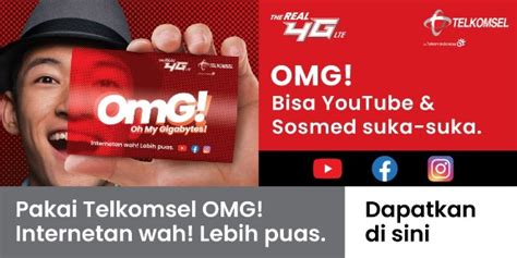 Dengan ongkos rp 25 ribu, pelanggan kartu prabayar tsel bisa mendapat kuota 1gb internetan + 5gb maxstream. Paket Kuota Telkomsel OMG Murah - Konter Online Home 1232