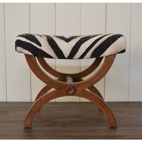 Creating a repeatable fabric swatch. Neoclassical Footstool in Ralph Lauren Zebra Print Fabric ...