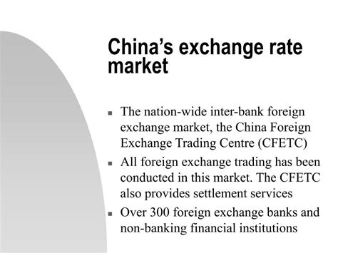 It means you will get cny 6.4799 for 1 usd or usd 0.1543 for 1 cny. Ppt China S Exchange Rate System After Wto Accession Some