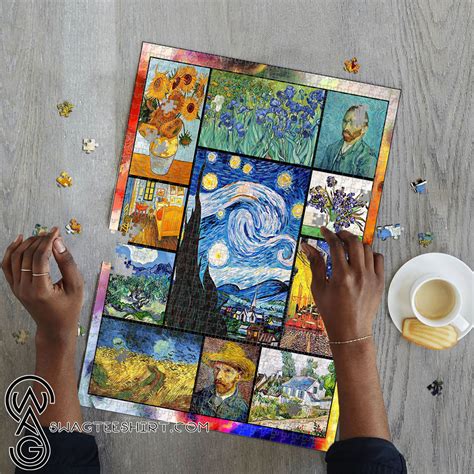 Reward members earn points on this purchase. Vincent van gogh paintings starry night jigsaw puzzle