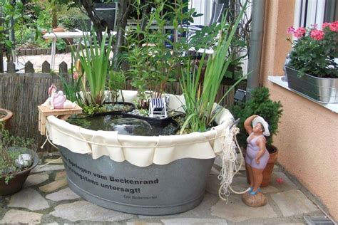 Den garten verschönern mit der zinkwanne. Bildergebnis für teich in zinkwanne | Zinkwanne bepflanzen