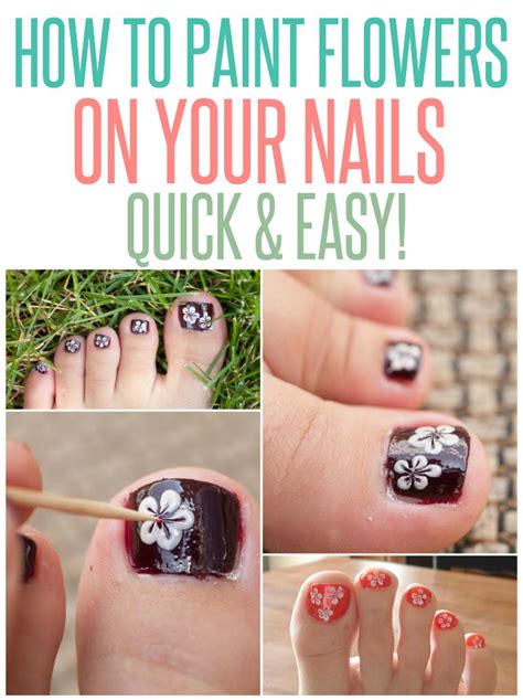 How to paint flowers on nails easy. How to Paint Flowers on Toes - Infarrantly Creative ...