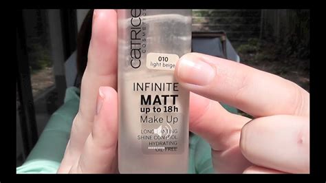 I'm not sure what catrice have against the e in matte. Review |CATRICE Infinite Matt Foundation - YouTube