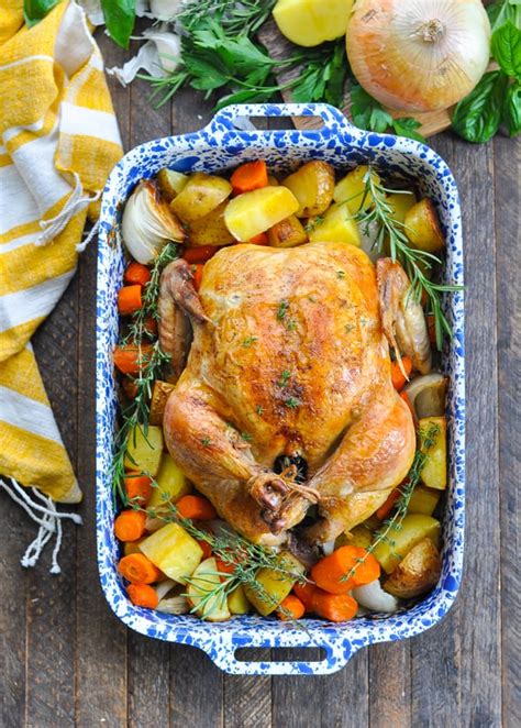 You will need a pan to roast the chicken in — a roasting pan with a rack, large baking dish, rimmed baking sheet. Bake A Whole Chicken At 350 : How To Roast A Whole Chicken Just A Pinch Recipes - Begin by ...