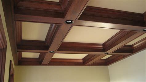 The bottom material can be solid. Coffered ceiling | Box Beam Ceilings | Pinterest | Faux ...