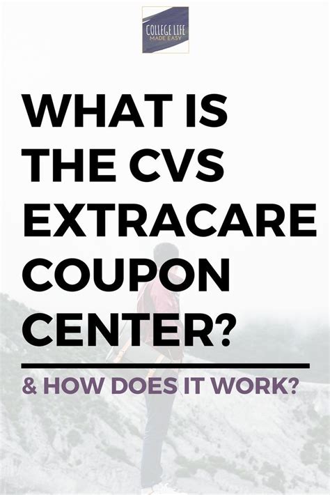 Sign up for extracare pharmacy & health rewards program and earn up. What is the CVS ExtraCare Coupon Center and How Does it ...