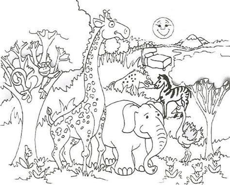 Download now or view online the free printable jungle animals flashcards for kids on english language with real images. Animal Coloring Page Pdf | Zoo animal coloring pages ...