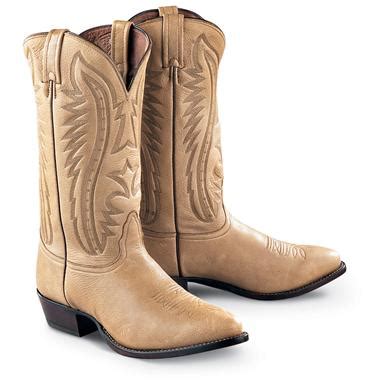 A classic black western boot. Men's Elk Leather Western Boots, Camel - 128688, Cowboy ...