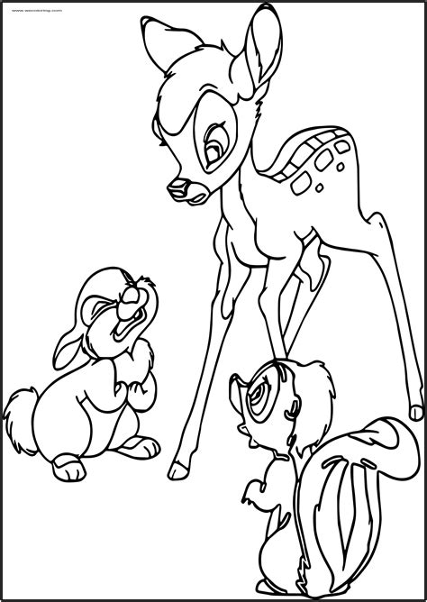 Download free printable coloring pages for kids.print out free writing practice worksheets for preschoolers. Bambi Thumper Flower Free Printable Coloring Pages ...