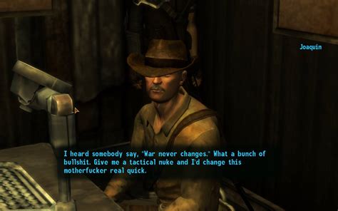 Dec 09, 2019 · fallout new vegas is an old game at this point. War Never Changes New Vegas Bounties II : Fallout