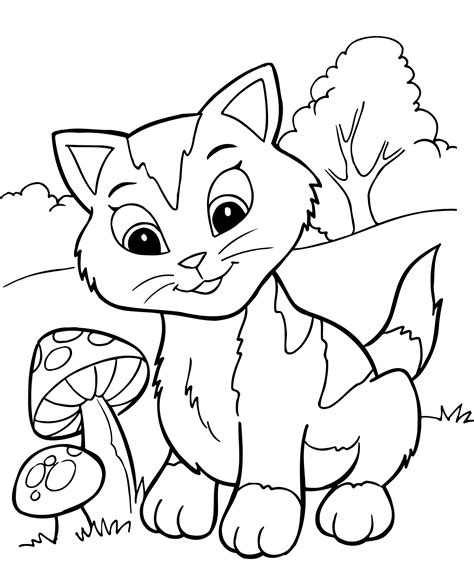 Here are fun free printable cat coloring pages for children. Preschool Kitten Coloring Pages - Coloring Home