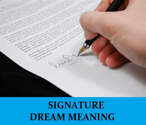 ▪ he writes very quickly and his handwriting is almost illegible. Signature Dream Interpretation : Best Dream Meaning ...