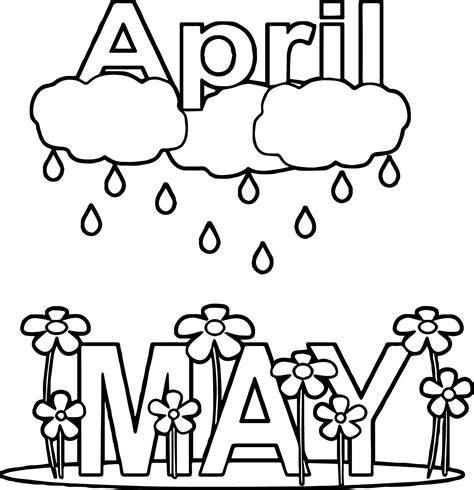 Some of the coloring page names are easter s for kids coloring and, april showers coloring click on the coloring page to open in a new window and print. nice April Shower May Rain Flower Coloring Page | Quote ...