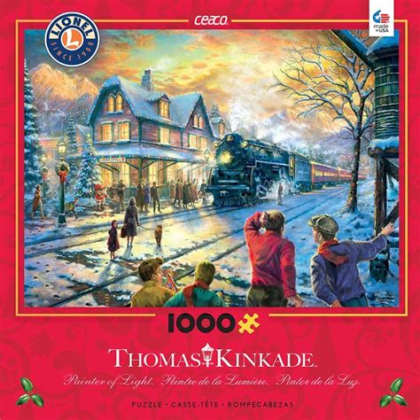 Five minutes peace 1000 piece jigsaw puzzle by house of puzzles 100 complete for sale online | ebay. Amazon.com: Ceaco Thomas Kinkade - All Aboard for ...