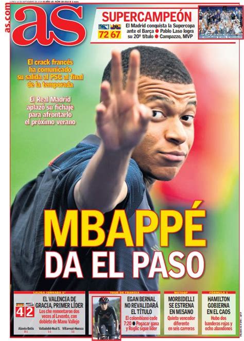 Real madrid vs fc barcelona competition: Today's Spanish papers: Real Madrid to move for Kylian ...