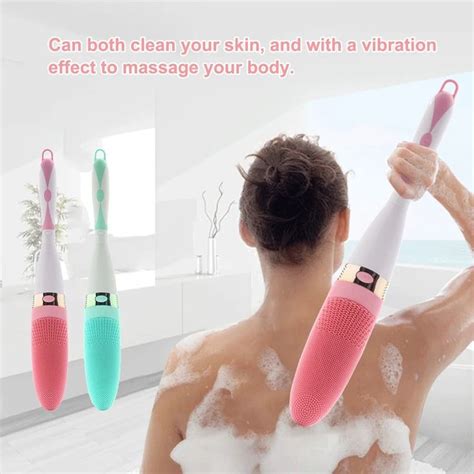 The size is big enought to help my toddler clean her body and not scratch her skin like a normal body brush. Electric Silicone Bath Backbrush in 2020 | Bacne, Bath ...