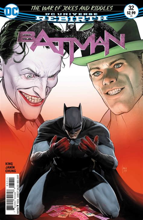 As future issues delve further into both characters. Batman #32 - The War of Jokes & Riddles Conclusion (Issue)