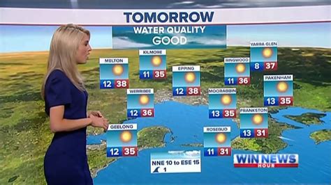 A strong north wind will lead to falling temperatures tuesday afternoon. Nine News Melbourne Weather and Closer 2/01/2013 - YouTube