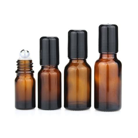 500ml amber glass bottle with black cap & stopper, free delivery for minimum order 20pcs to peninsular malaysia, tel: HO0170 Amber Glass Roller Bottle Essential Oil Bottle Vial ...