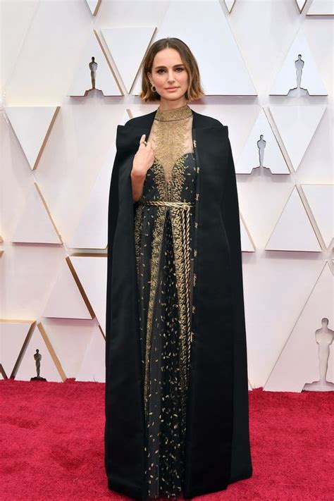 Natalie portman wore a gown and cape that featured the names of snubbed female directors embroidered in gold. Natalie Portman In Christian Dior Haute Couture @ 2020 ...