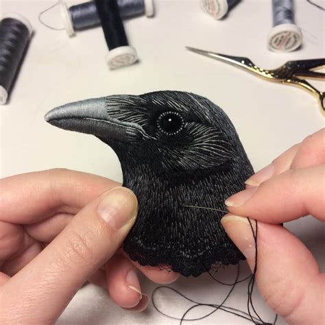 If you're new to embroidery it can be hard to know where to start. #workinprogress #raven #embroidery #embroideryart # ...