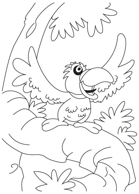 Fill in this card to help children create a plan to manage their anxiety or anger. A talkative parrot coloring page | Download Free A ...
