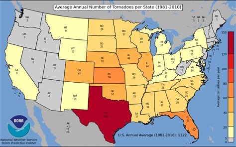 Most tornado prone states in united states tornado alley wikipedia. INFOGRAPHIC: Tornado Statistics | Tornado alley, Storm prediction center