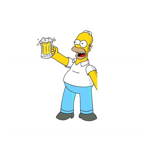 Desenho simpsons cerveja / cerveja dos simpsons ja pode ser encontrada em sao paulo. Adesivo Para Geladeira Homer Simpson com cerveja - Fran ...