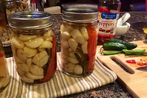 If you can't find these neon yellow heirlooms at your local farmers' market, substitute banana peppers, although they pack a little less punch. Pickled Garlic with Hot Pepper | Recipe | Pickled garlic ...