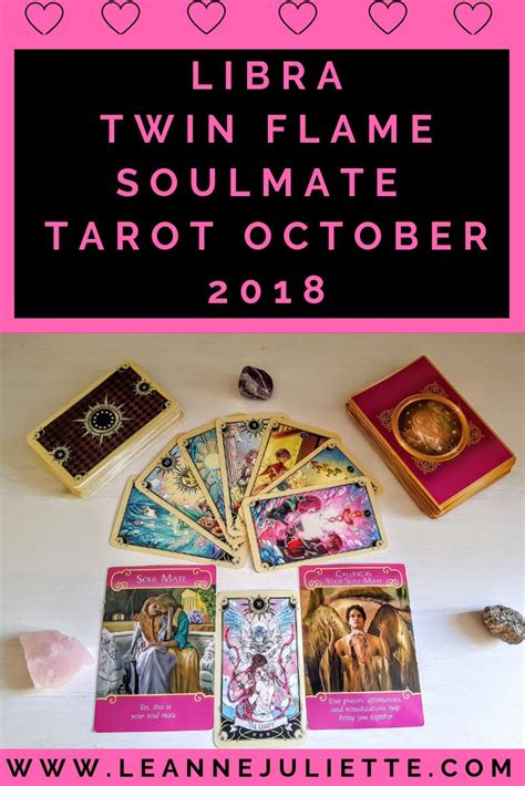 With her tinkling smile and his great sense of humor their home is always a dwelling place for laughter and happiness. LIBRA - Twin Flame / Soul Mate Love Tarot October 2018 ...