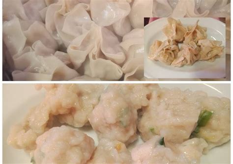 Haluskan daging ayam menggunakan blender, . Siomay Kulit Pangsit Tanpa Daging : Pangsit Ikan Goreng ...