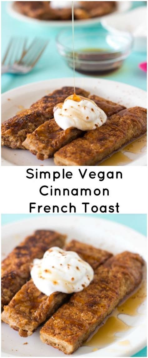 36 simple vegan recipes with 5 ingredients or less · air fryer taquitos · air fryer tofu recipe · vegan salt and pepper pasta · baked bbq tofu . This Simple Vegan Cinnamon French Toast has is made with ...